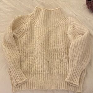 Madewell Cream Turtleneck Sweater